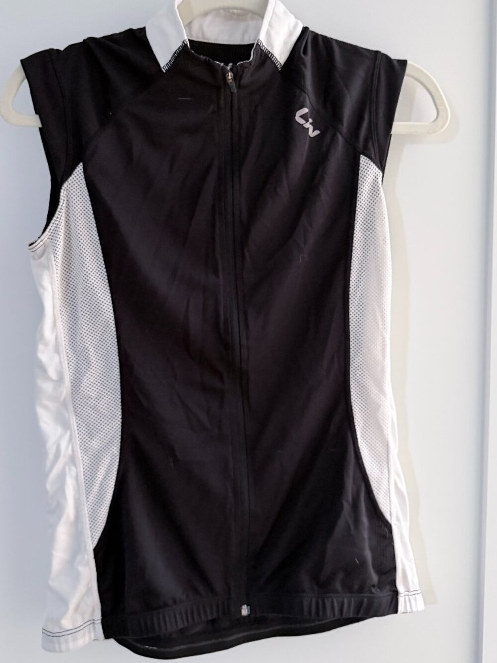 Liv Women’s Full Zip Cycling Tank | Black & White | Size Medium